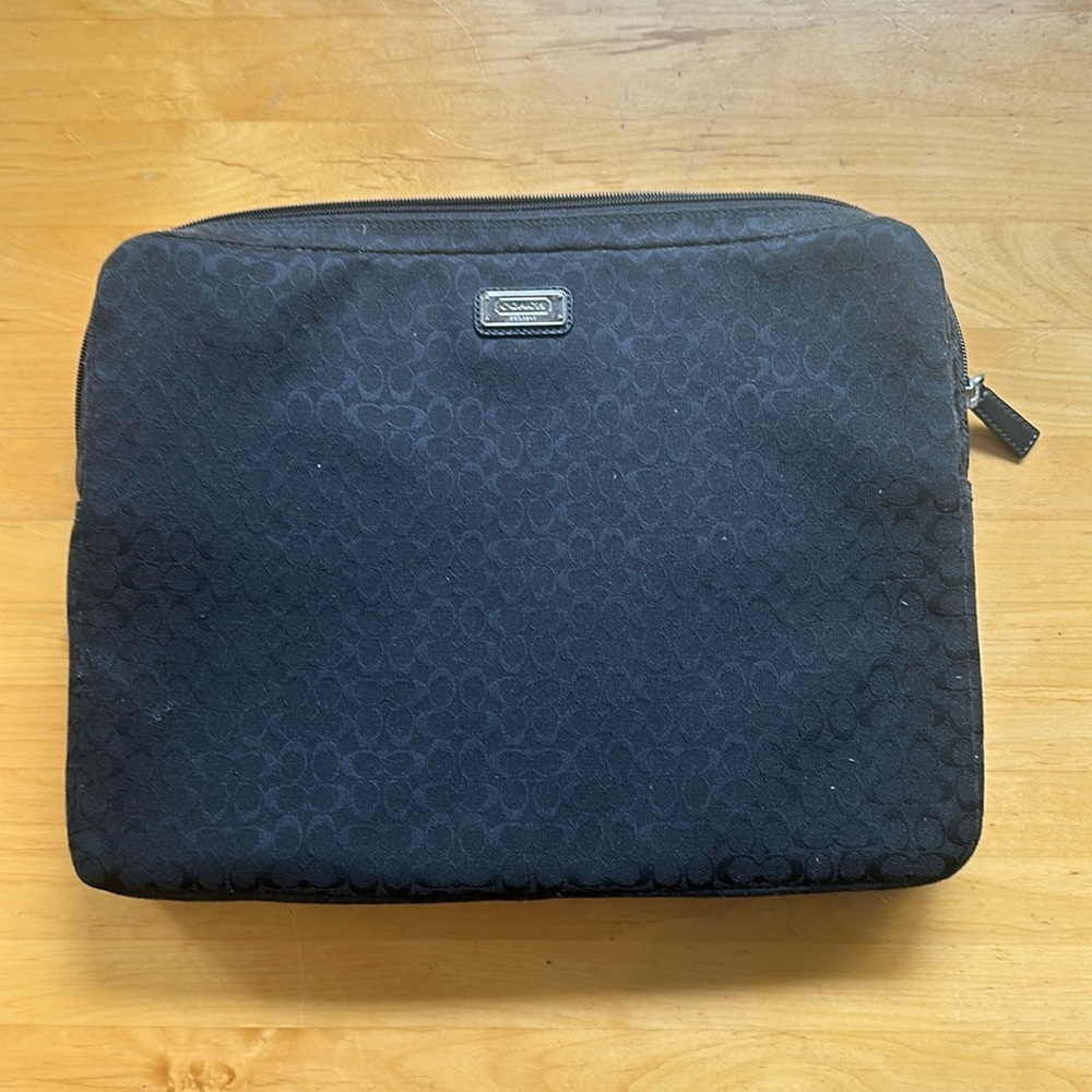Coach laptop case
